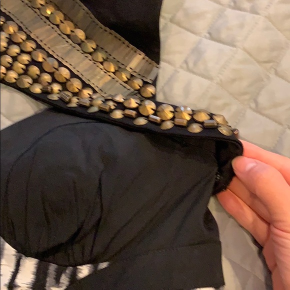 Bebe Sexy Studded Shoulder 2N1 Bustier - Picture 8 of 8